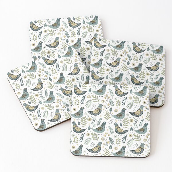 Item preview, Nordic Folk Garden Birds designed and sold by Shuga-Design.