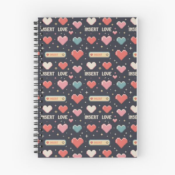 Item preview, Insert Love – Pixel Hearts & Retro Feels designed and sold by PatternFlux.