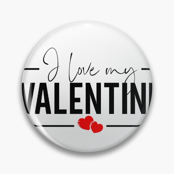 Item preview, I Love My Valentine - Perfect Love Typography Gift, B designed and sold by HGstudioDesign.