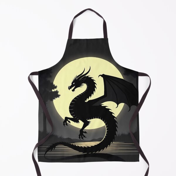 Item preview, Copy of Mystical Dragon Silhouette with Twisting Tail under Moonlit Sky Design designed and sold by NovaDigitalArt45.