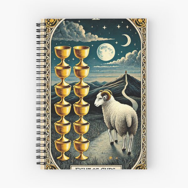 Item preview, Sheepism – Eight of Cups Tarot Card designed and sold by Thpoar.