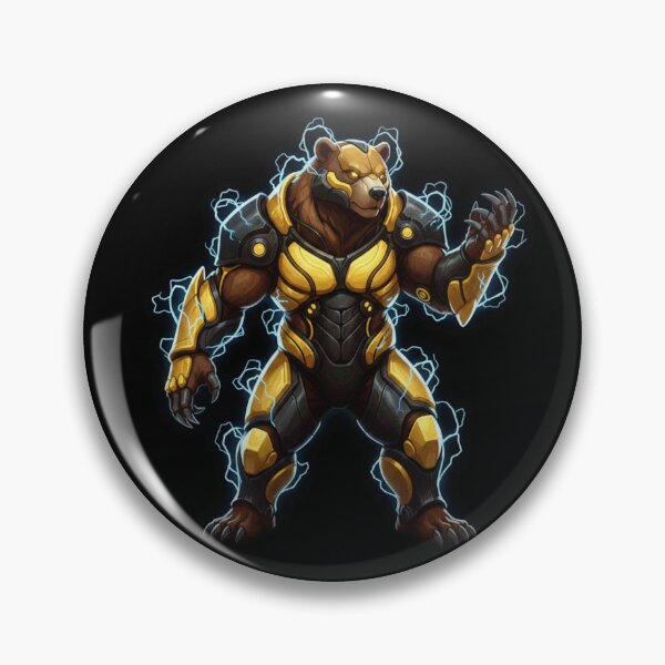 Item preview, Thunder Bear Warrior – Electric Armored Bear Sci-Fi Fantasy Art designed and sold by FORYOUOFFICIAL.