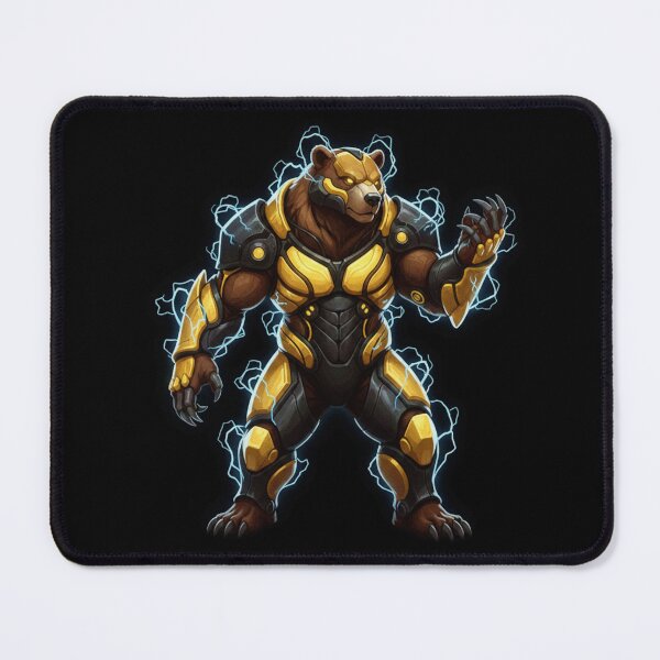 Item preview, Thunder Bear Warrior – Electric Armored Bear Sci-Fi Fantasy Art designed and sold by FORYOUOFFICIAL.