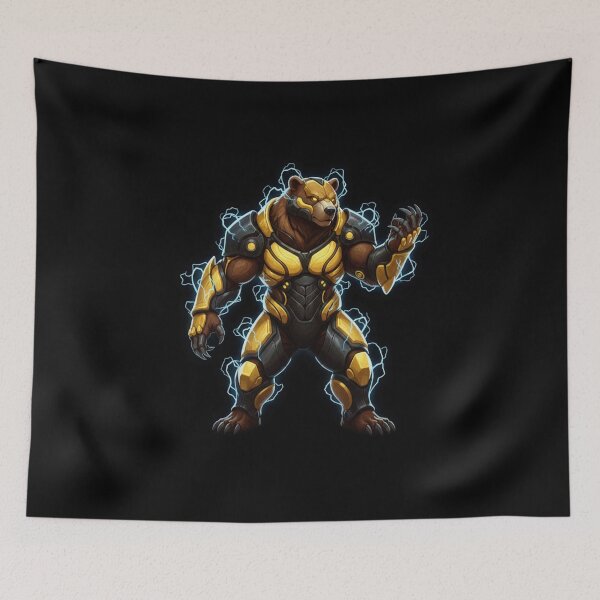 Item preview, Thunder Bear Warrior – Electric Armored Bear Sci-Fi Fantasy Art designed and sold by FORYOUOFFICIAL.