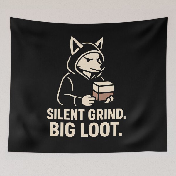 Item preview, Silent Grind Big Loot – Hustle Mindset Streetwear Design designed and sold by Jackie2024.
