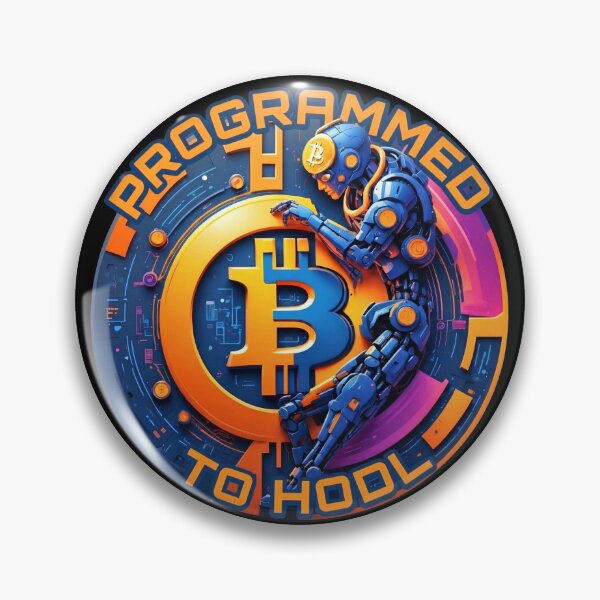 Item preview, Bitcoin Cyborg Thinker - Programmed to HODL Sci-Fi Crypto T-Shirt designed and sold by BitCrop.