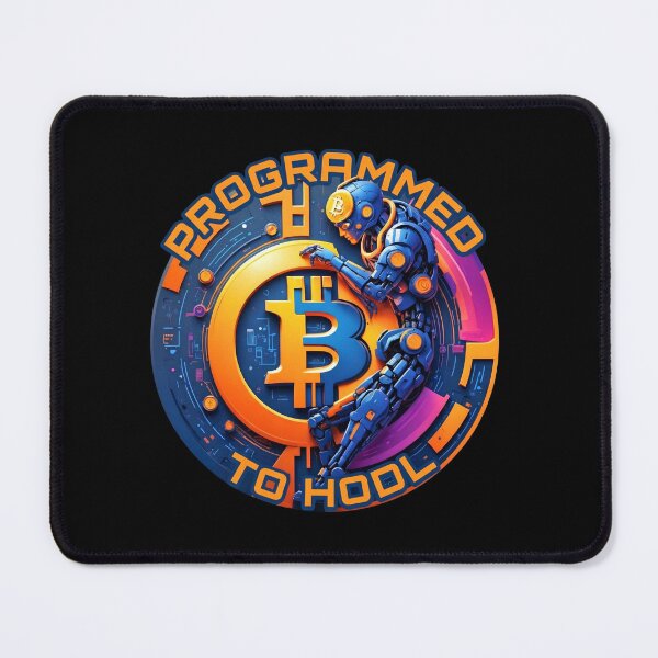 Item preview, Bitcoin Cyborg Thinker - Programmed to HODL Sci-Fi Crypto T-Shirt designed and sold by BitCrop.