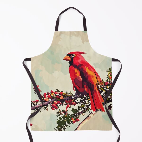 Item preview, Red Cardinal in Berry Branch designed and sold by tomorrowsart.