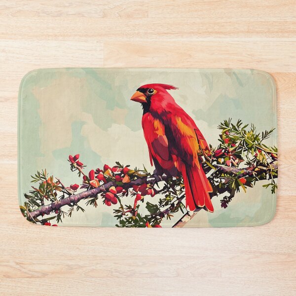 Item preview, Red Cardinal in Berry Branch designed and sold by tomorrowsart.