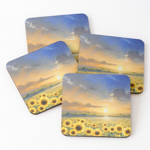 Item preview, Rural landscape with sunflowers designed and sold by sid1802.
