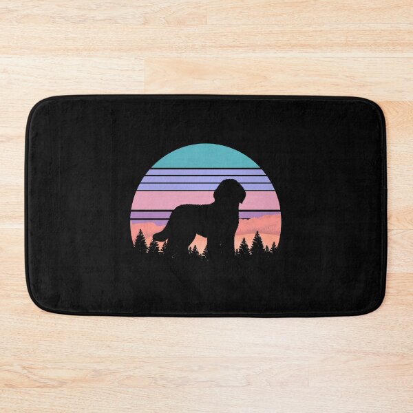 Item preview, Retro Purple Pink Sunset Vintage Forest Pyredoodle Gift designed and sold by Guarddogdrive.