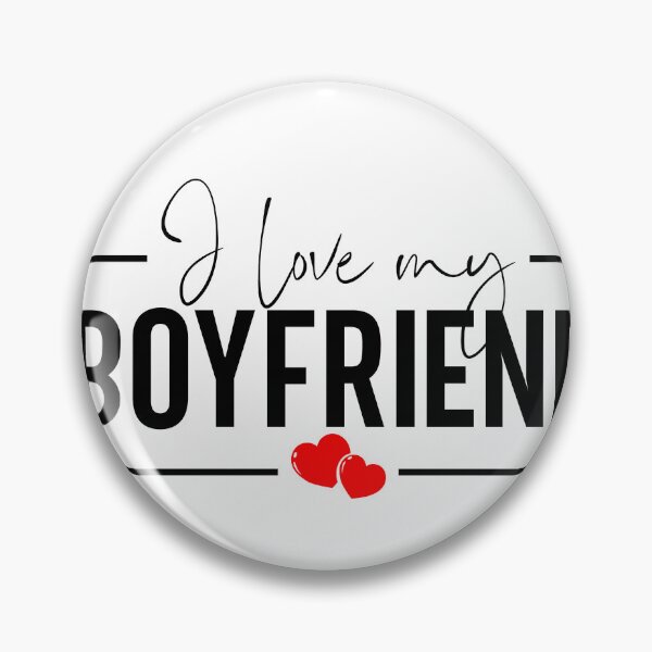 Item preview, I Love My Boyfriend - Perfect Love Typography Gift, B designed and sold by HGstudioDesign.