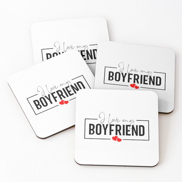 Item preview, I Love My Boyfriend - Perfect Love Typography Gift, B designed and sold by HGstudioDesign.