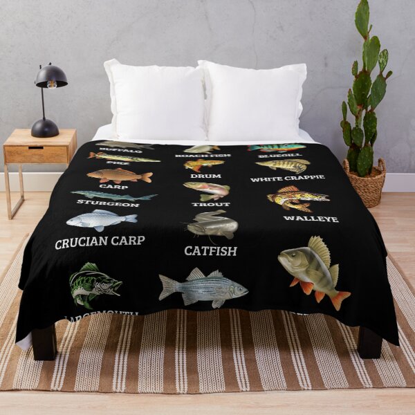 Item preview, ypes of Freshwater Fish Species Fishing Fisherman Anglers designed and sold by CameronTheBro.