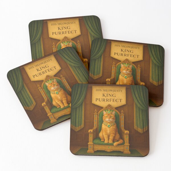 Item preview, Ginger Royal Cat – His Meowjesty King Purrfect designed and sold by PurrfectWhisper.
