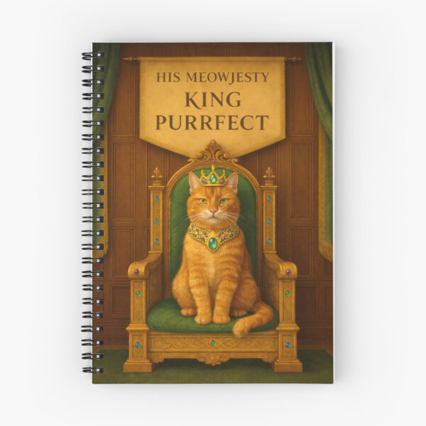 Item preview, Ginger Royal Cat – His Meowjesty King Purrfect designed and sold by PurrfectWhisper.