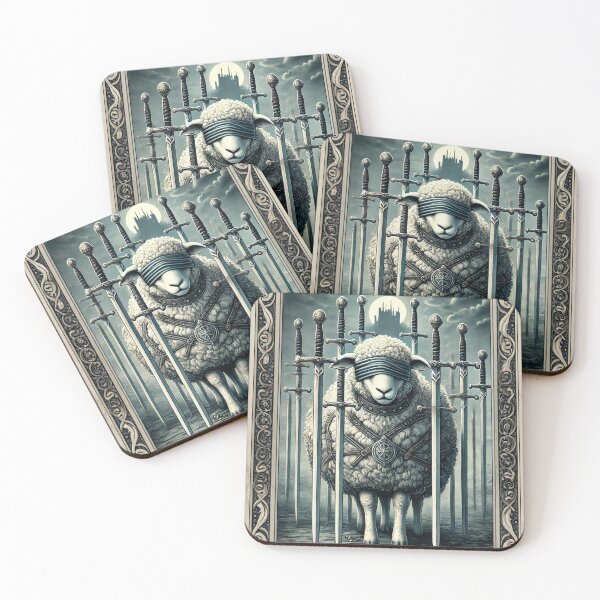 Item preview, Sheepism – Eight of Swords Tarot Card designed and sold by Thpoar.