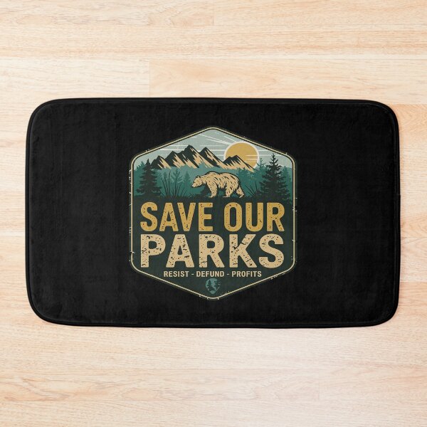 Item preview, National Parks Save Our Resist Bear USA Outdoor Adventures designed and sold by FadeOfThrone.