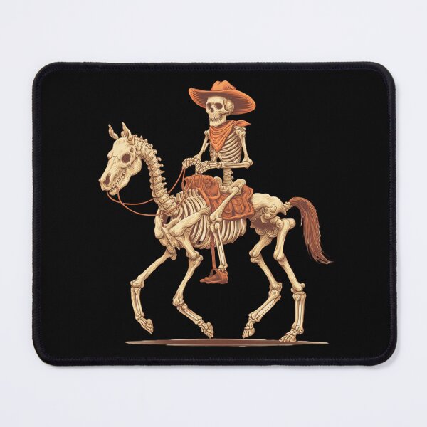 Item preview, Skeleton Cowboy Riding Skeleton Horse designed and sold by MildyUnhinged.