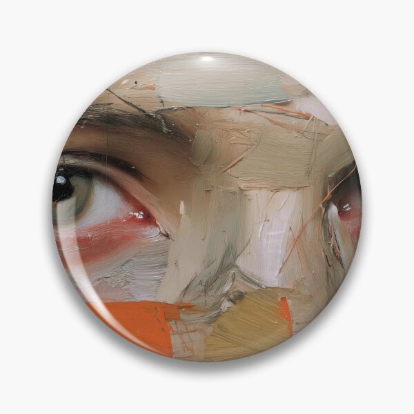 Item preview, Striking Face with Textural Brushstrokes designed and sold by lautir.