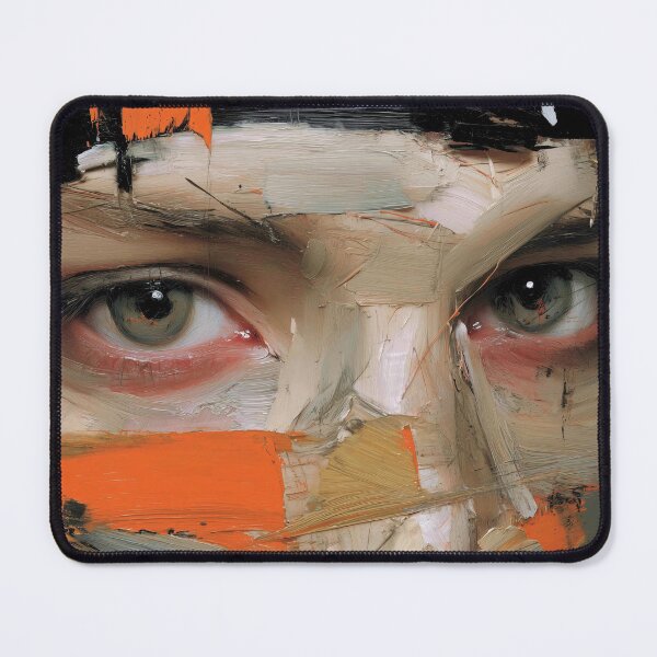 Item preview, Striking Face with Textural Brushstrokes designed and sold by lautir.