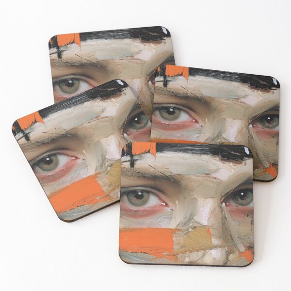 Item preview, Striking Face with Textural Brushstrokes designed and sold by lautir.