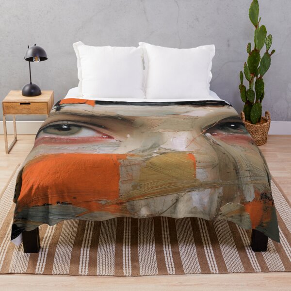 Item preview, Striking Face with Textural Brushstrokes designed and sold by lautir.