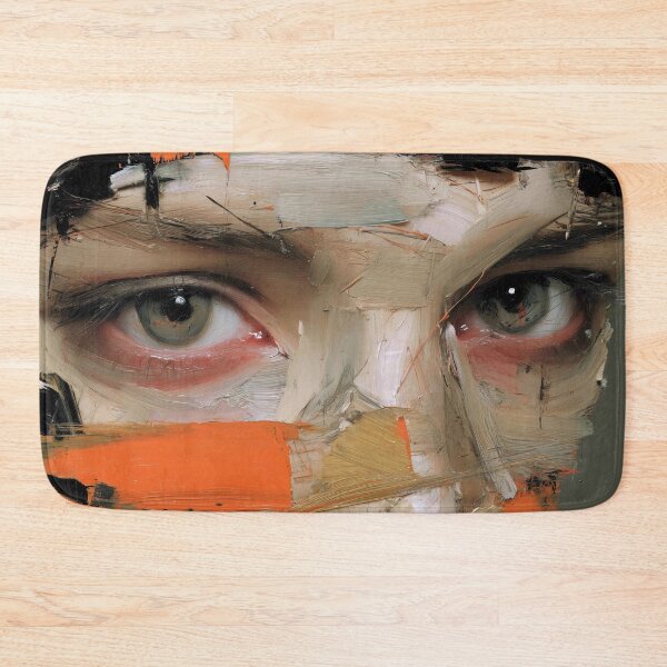 Item preview, Striking Face with Textural Brushstrokes designed and sold by lautir.
