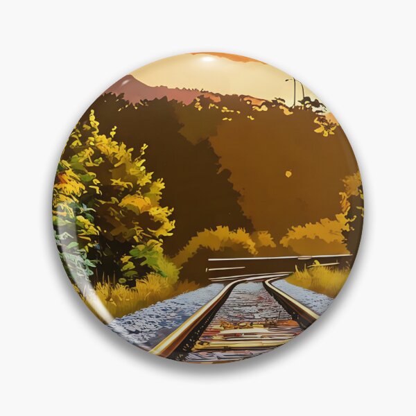 Item preview, Railroad Tracks at sunset designed and sold by tomorrowsart.