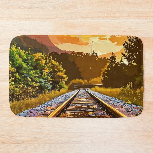 Item preview, Railroad Tracks at sunset designed and sold by tomorrowsart.