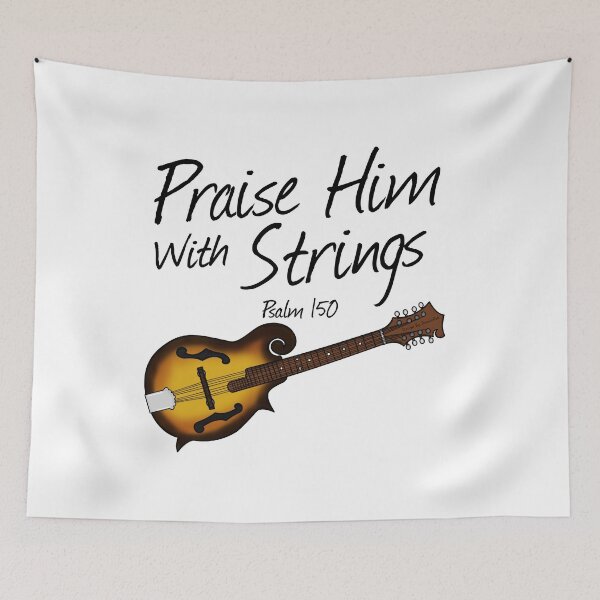 Item preview, Mandolin, Praise Him With Strings, Church Mandolinist Musician designed and sold by doodlerob.