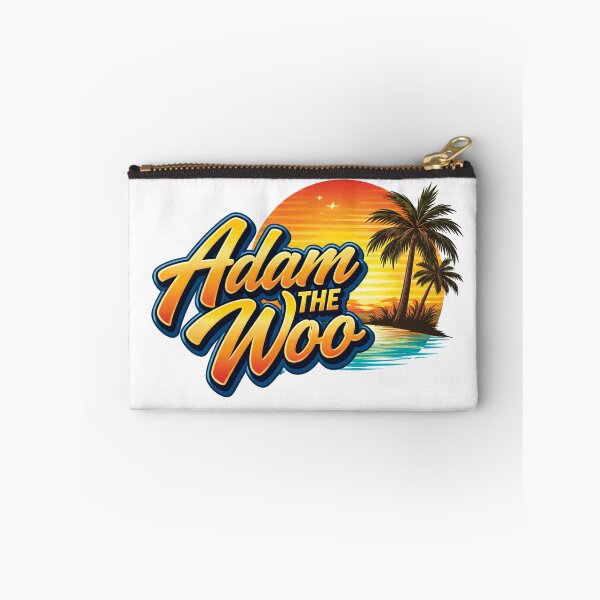 Item preview, Adam the Woo Retro Sunset Logo with Coconut Trees designed and sold by AENAcharms.