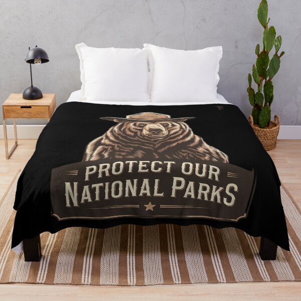 Item preview, Protect National Parks Resist Bear designed and sold by MarkLeedsArt.
