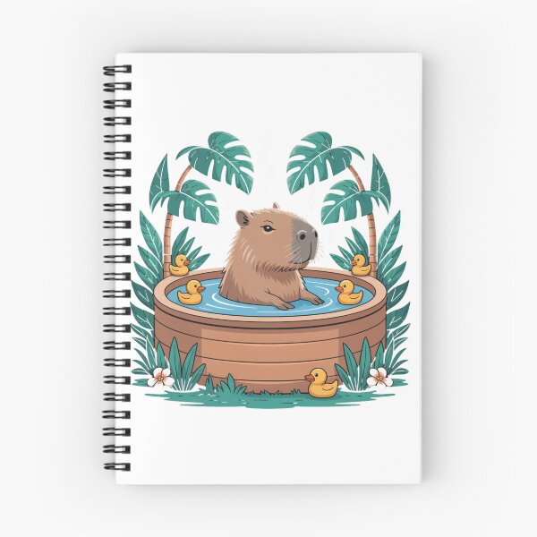 Item preview, Relaxing Capybara in Hot Tub – Cute Cozy Animal Spa Vibes Design designed and sold by RMTrendy.