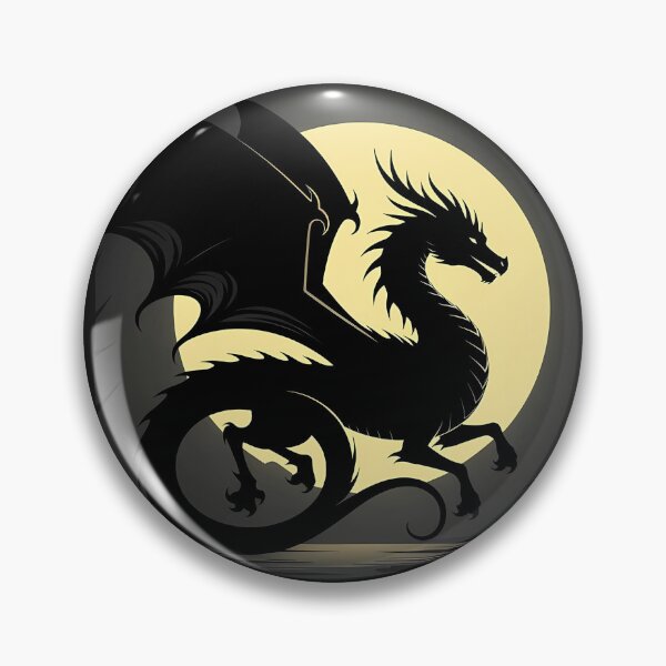 Item preview, Copy of Mystical Dragon Silhouette with Twisting Tail under Moonlit Sky Design designed and sold by NovaDigitalArt45.