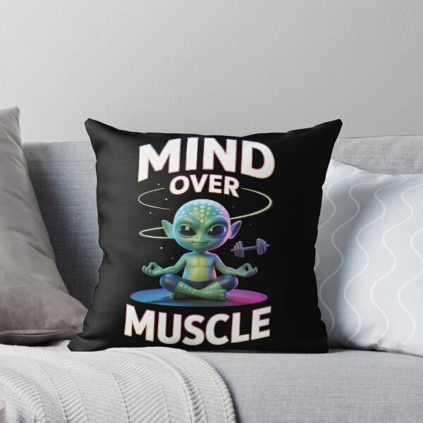Item preview, Cute Alien Mind Over Muscle - Funny Telekinesis Gym 3D designed and sold by Planet Sarcasm.