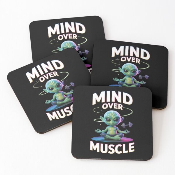 Item preview, Cute Alien Mind Over Muscle - Funny Telekinesis Gym 3D designed and sold by Planet Sarcasm.