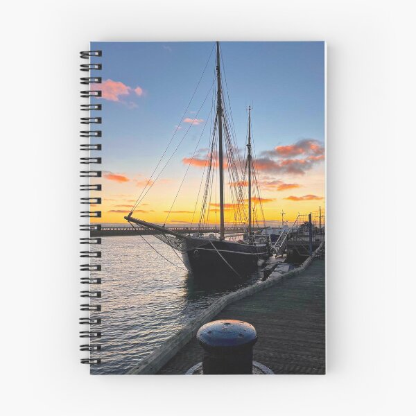 Item preview, Tall Ship Silhouetted against a Colourful Sunrise designed and sold by Violaman.