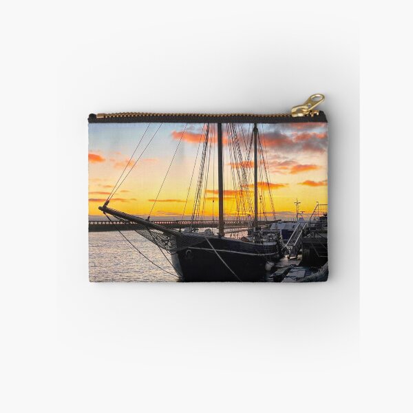 Item preview, Tall Ship Silhouetted against a Colourful Sunrise designed and sold by Violaman.