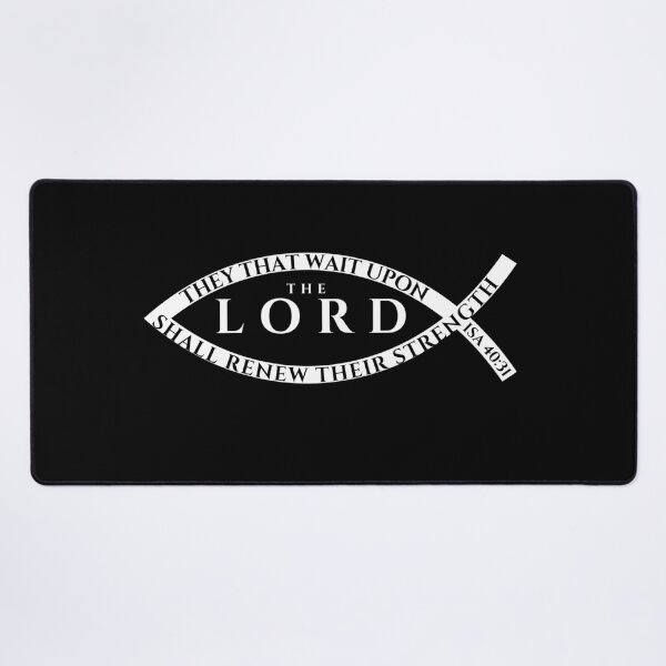 Item preview, Isaiah 40:31 Bible Verse Typography Ichthys (KJV) designed and sold by Clothed in Scripture.