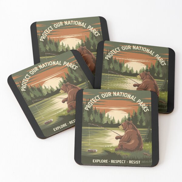 Item preview, Protect Our National Parks BEAR RESIST ALT US designed and sold by FadeOfThrone.