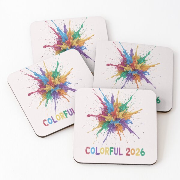 Item preview, Energy 2026 - Vibrant Rainbow Paint Splash Abstract Art designed and sold by MESSY-MIND.