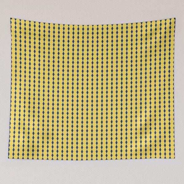 Item preview, Bright Yellow and Neavy Blue Hexagonal Pattern | Clean Modern Geometry designed and sold by ShoppersVenue.