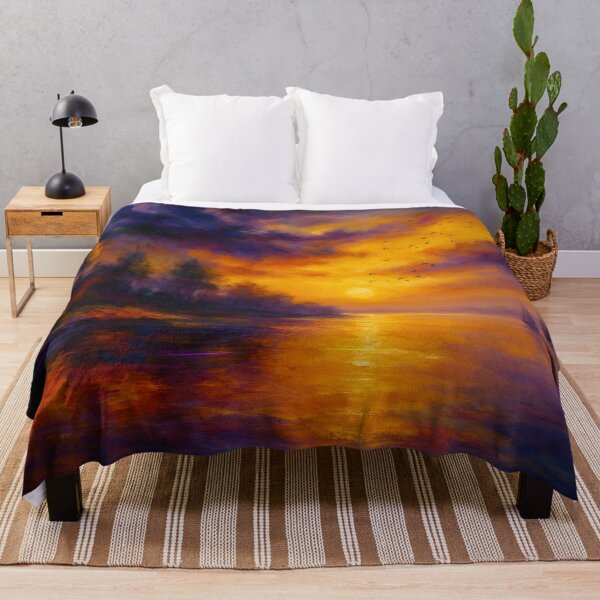 Item preview, Harbor of Light - Sailboats Beneath a Burning Sky designed and sold by Joey Santiago.