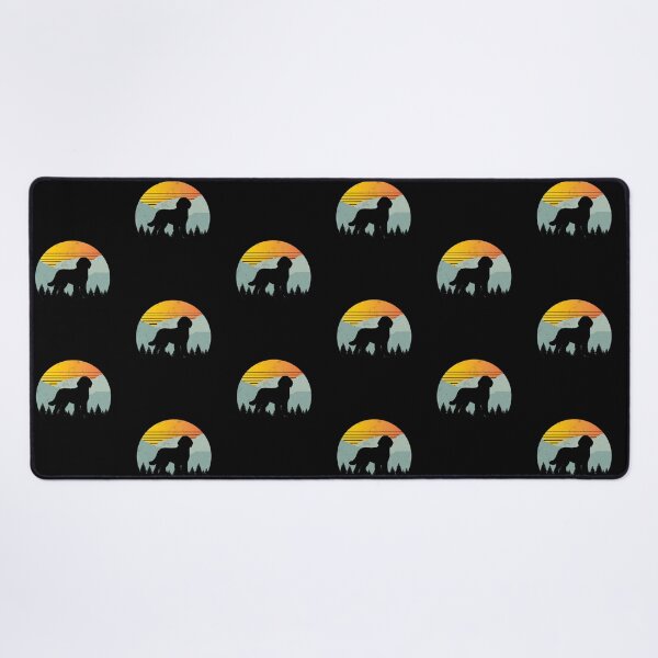 Item preview, Retro Sunny Sunset Vintage Mountains Pyredoodle Gift designed and sold by Guarddogdrive.