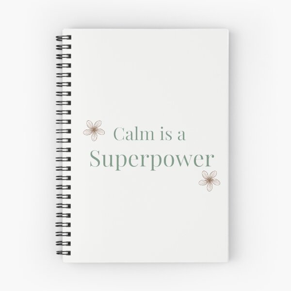 Item preview, Calm Is a Superpower – Minimal Floral Quote Design designed and sold by ZEYCAT.