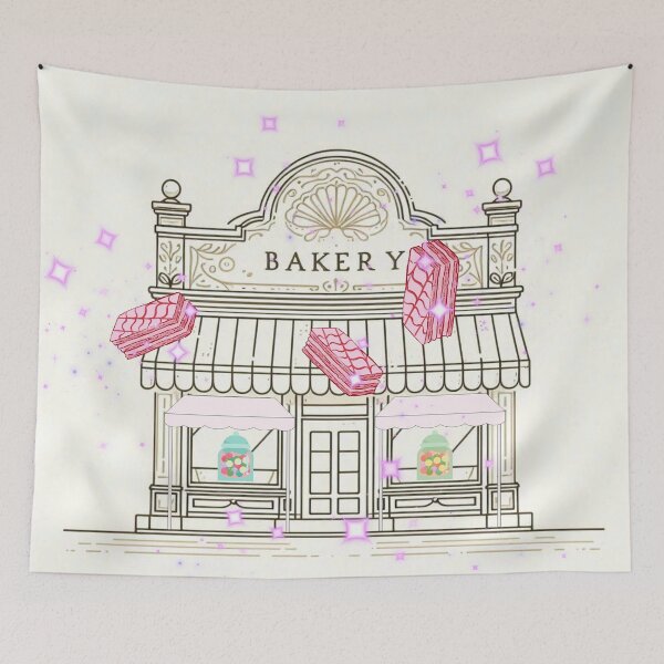 Item preview, Magical Bakery Illustration – Dreamy Cake Shop with Floating Desserts designed and sold by Sugar Wisdom .