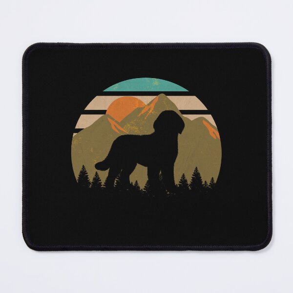 Item preview, Retro Vintage Mountains Pyredoodle Gift designed and sold by Guarddogdrive.
