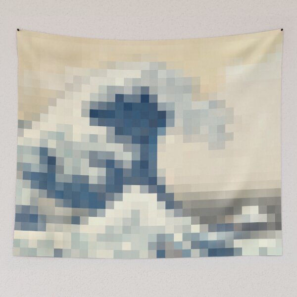 Item preview, PixArt | Hokusai - The Great Wave off Kanagawa designed and sold by StudioDestruct.