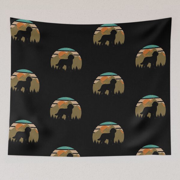 Item preview, Retro Vintage Mountains Pyredoodle Gift designed and sold by Guarddogdrive.
